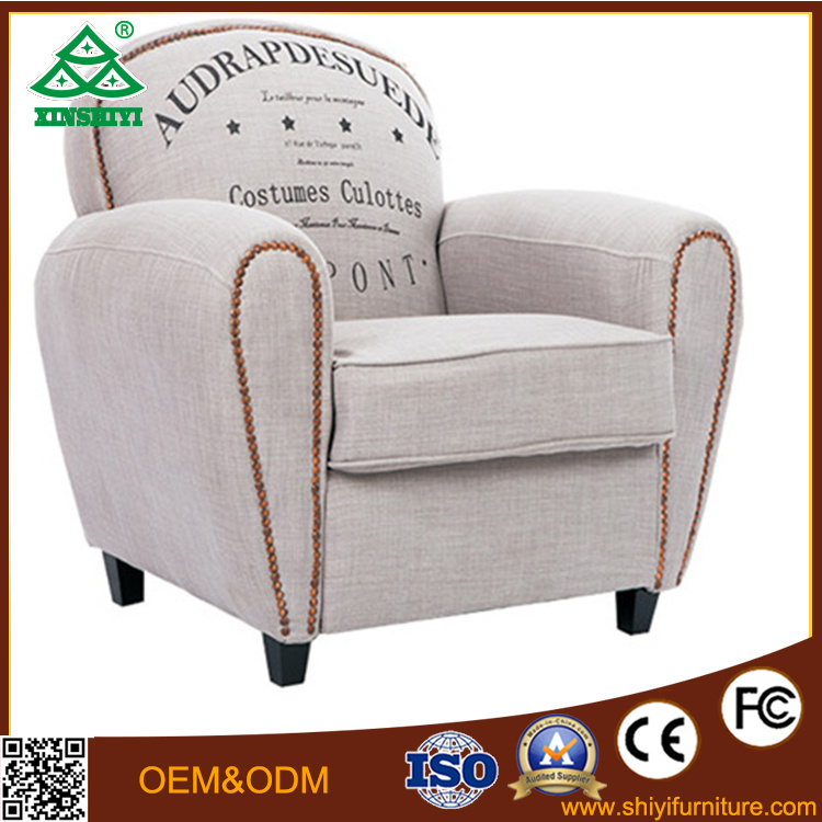 Popular Fabric Single Seat Living Room American Dining Sofa
