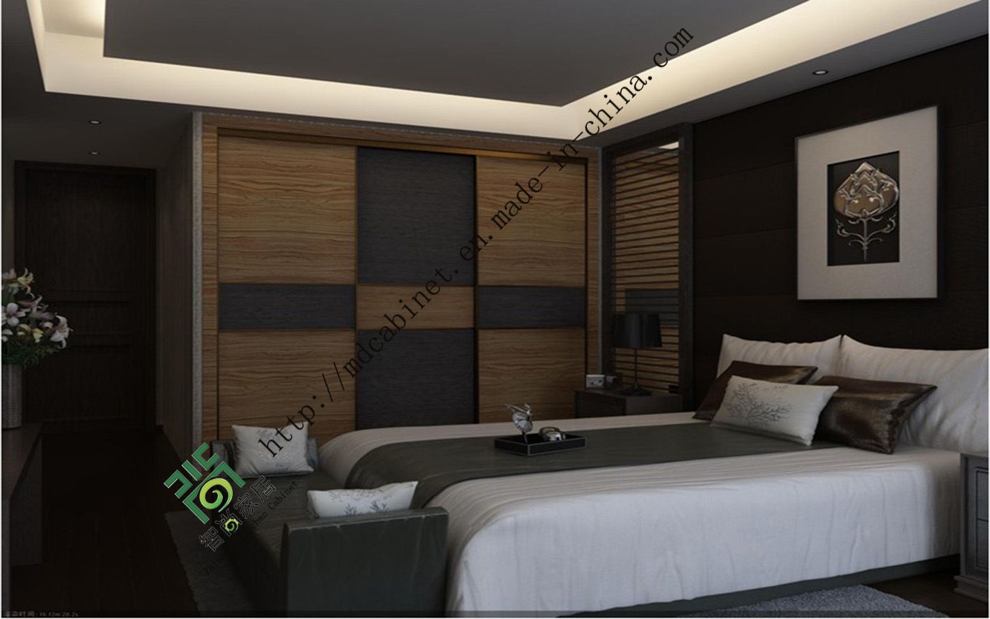 Wardrobe Bathroom with Bedroom Sliding Door