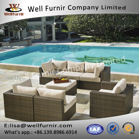 Well Furnir Wf-17088 Rattan 7PC Deep Seating Group
