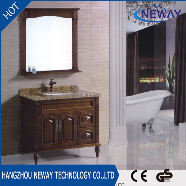 Wholesale Oak Wood Vanity Fair Bathroom Furniture/Vanity Antique Furniture