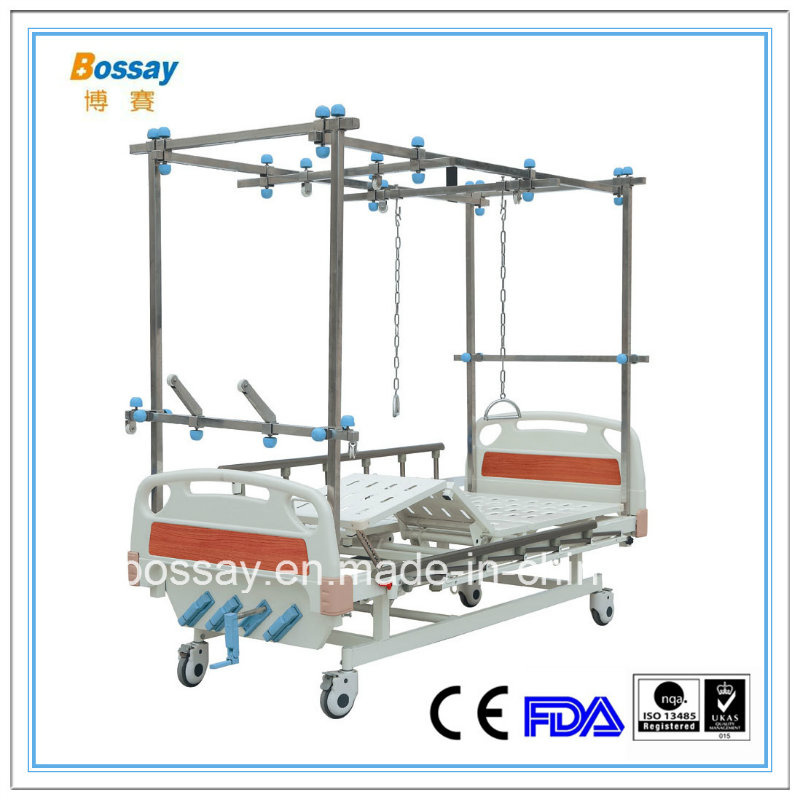 Adjustable 4 Cranks Manual Bed Orthopedics Medical Bed