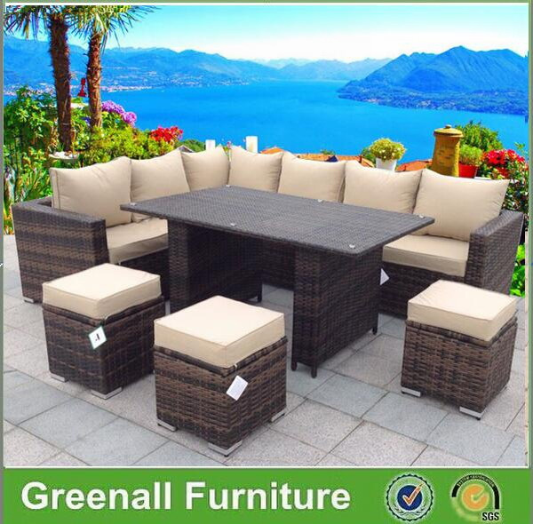 New Design Patio Wicker Rattan Furniture Dining Outdoor Furniture