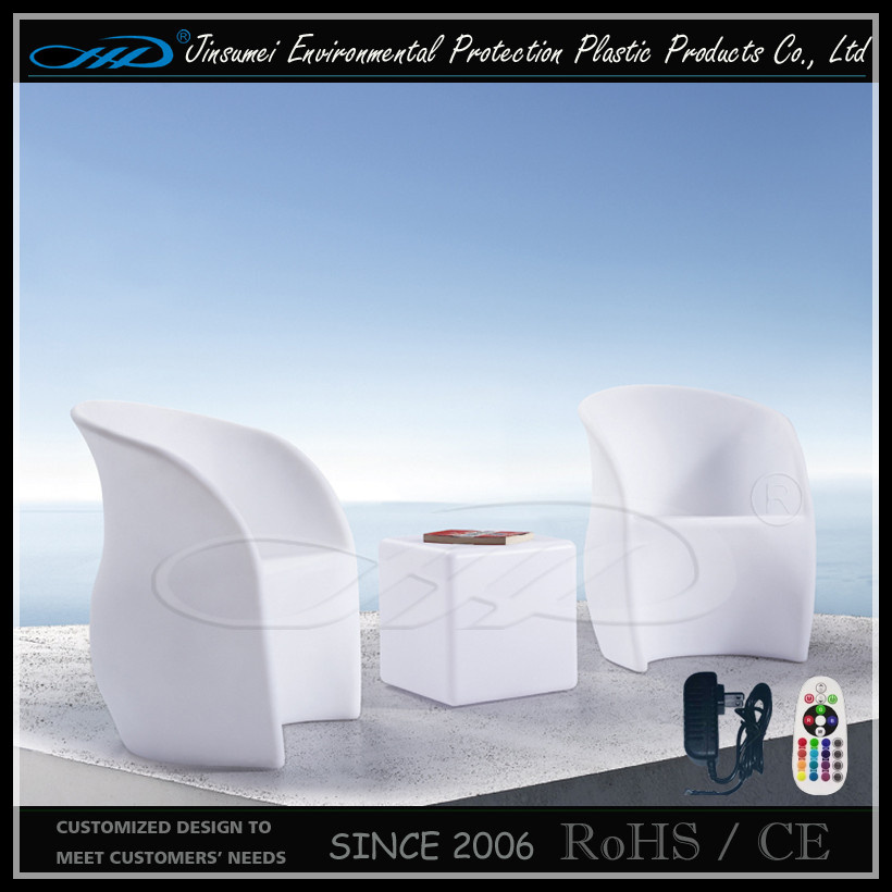 LED Table and Chair for Hotel Used