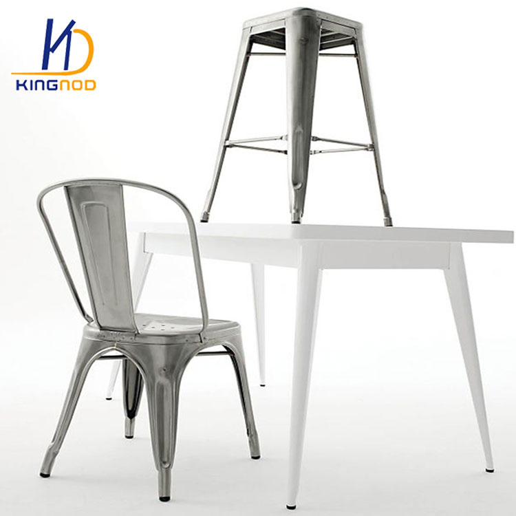 Cheap Antique Retro Industrial Cafeteria Replica Dining Stackable Outdoor Vintage Metal Tolix Chair