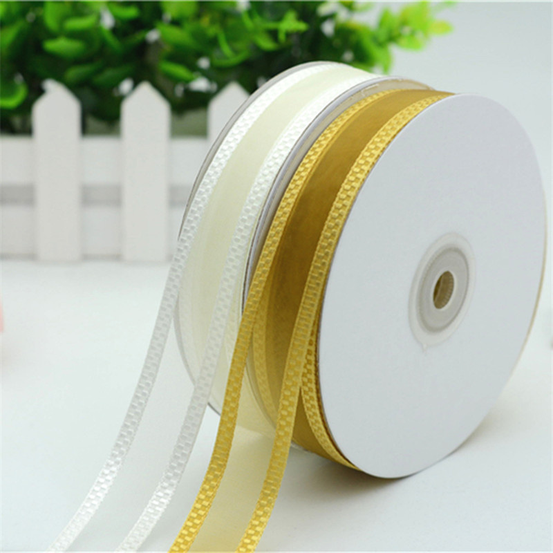 Custom Veil Organza Ribbon for Wedding Decoration