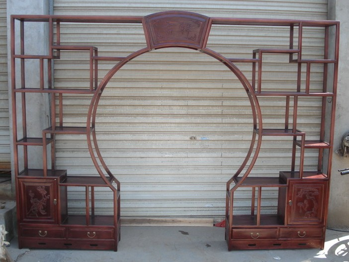 Chinese Antique Reproduction Display Shelf Lwa473