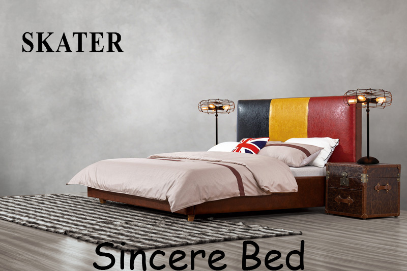 Modern American Style Fabric Bed Leather Bed Bedroom Furniture A28