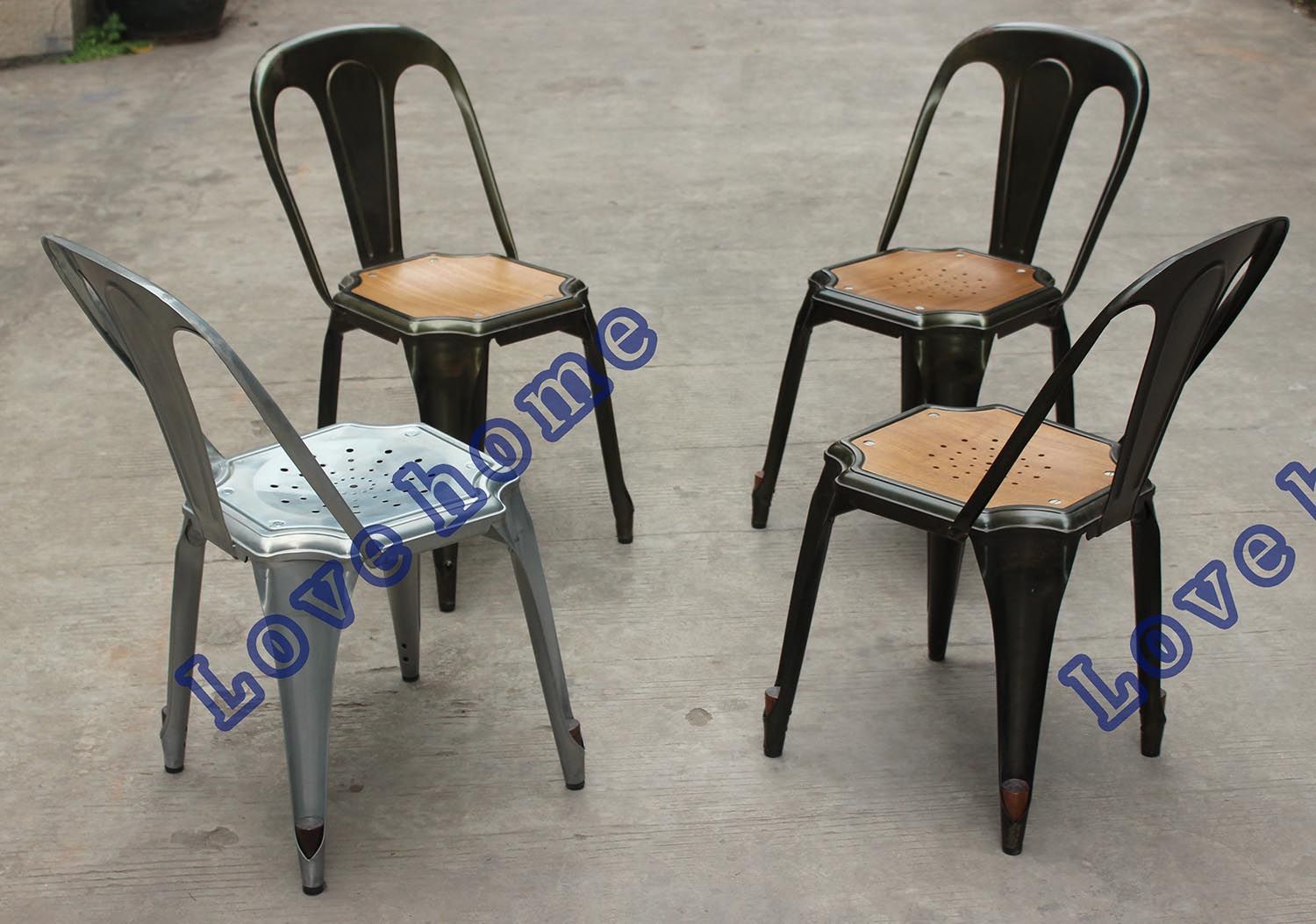 Industrial Vintage Armand Garden Restaurant Metal Dining Chair