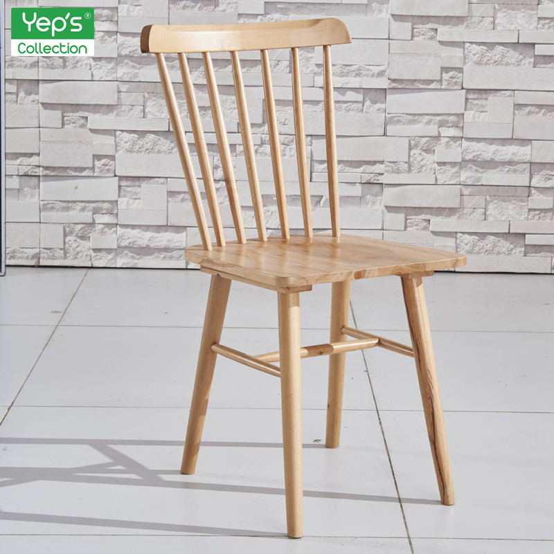 High Back Solid Wood Plywood Dining Windsor Chair