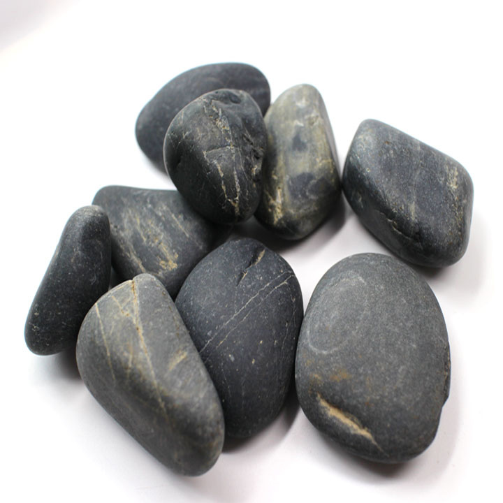 Factory Offer Polished Black Pebble Stone Price