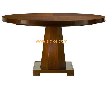 (CL-3320) Antique Restaurant Dining Furniture Round Wooden Dining Table