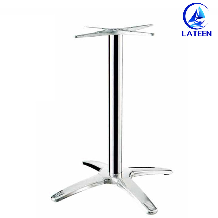 Modern Design Cafe Table Bar Table with Metal Base Leg