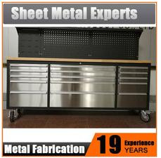 84inch Tool Trolley Box Cabinet with Back Board, Powder Coated Tool Box Chest Low Price