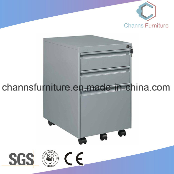 Fireproof Metal Mobile Useful 3 Layers File Cabinet with Casters