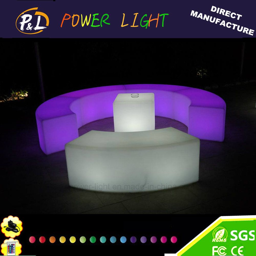 PE LED Light Snake Stool Furniture for Bar