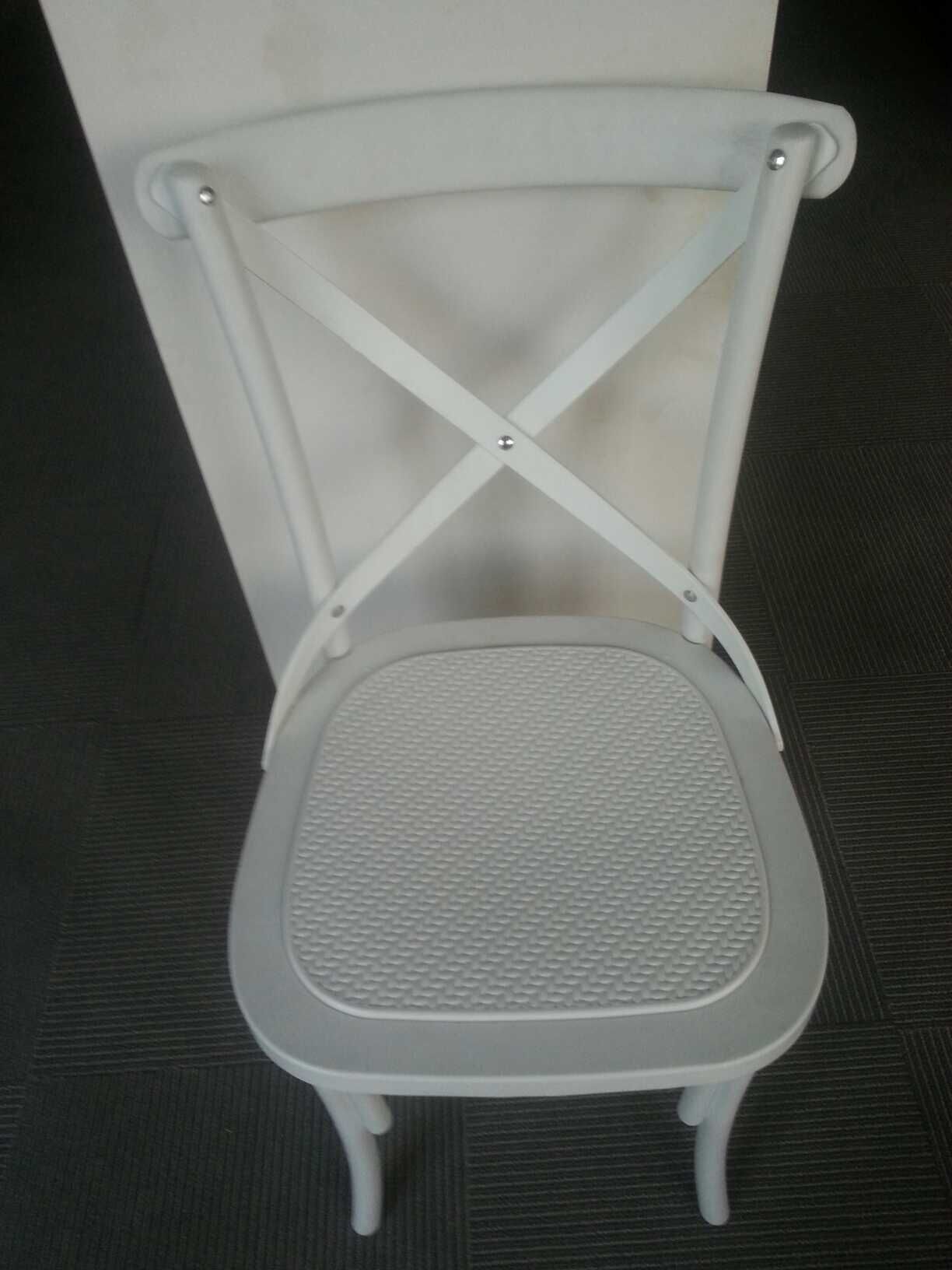 Coutry Style Plastic Cross Back Chair for Dining