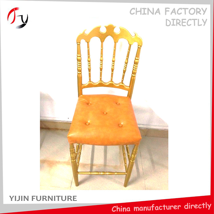 Orange Seat Golden Crowned Napoleon Bar Chair (AT-276)