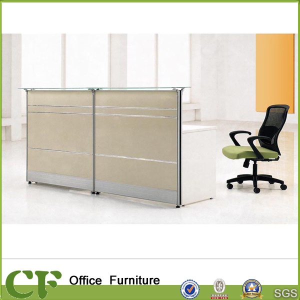 Fashion Rectangular Wood Reception Desk for Beauty Salon