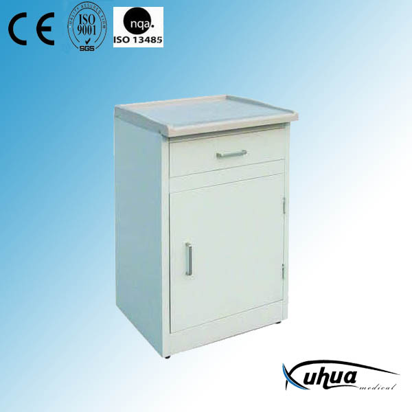 High Quality Hospital Medical ABS Top Steel Bedside Cabinet (K-4)