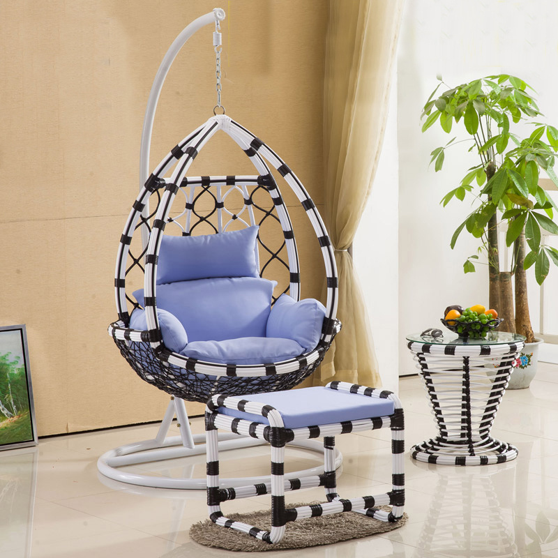 Special Fashionable Single Rattan Weaving Basket Swing (D008)