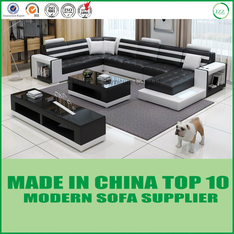 Contemporary U Shape Big Corner Leather Sofa