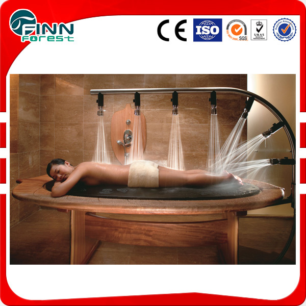 Hot Sale Stainless Steel Multi Body Shower SPA Wooden SPA Bed Massage