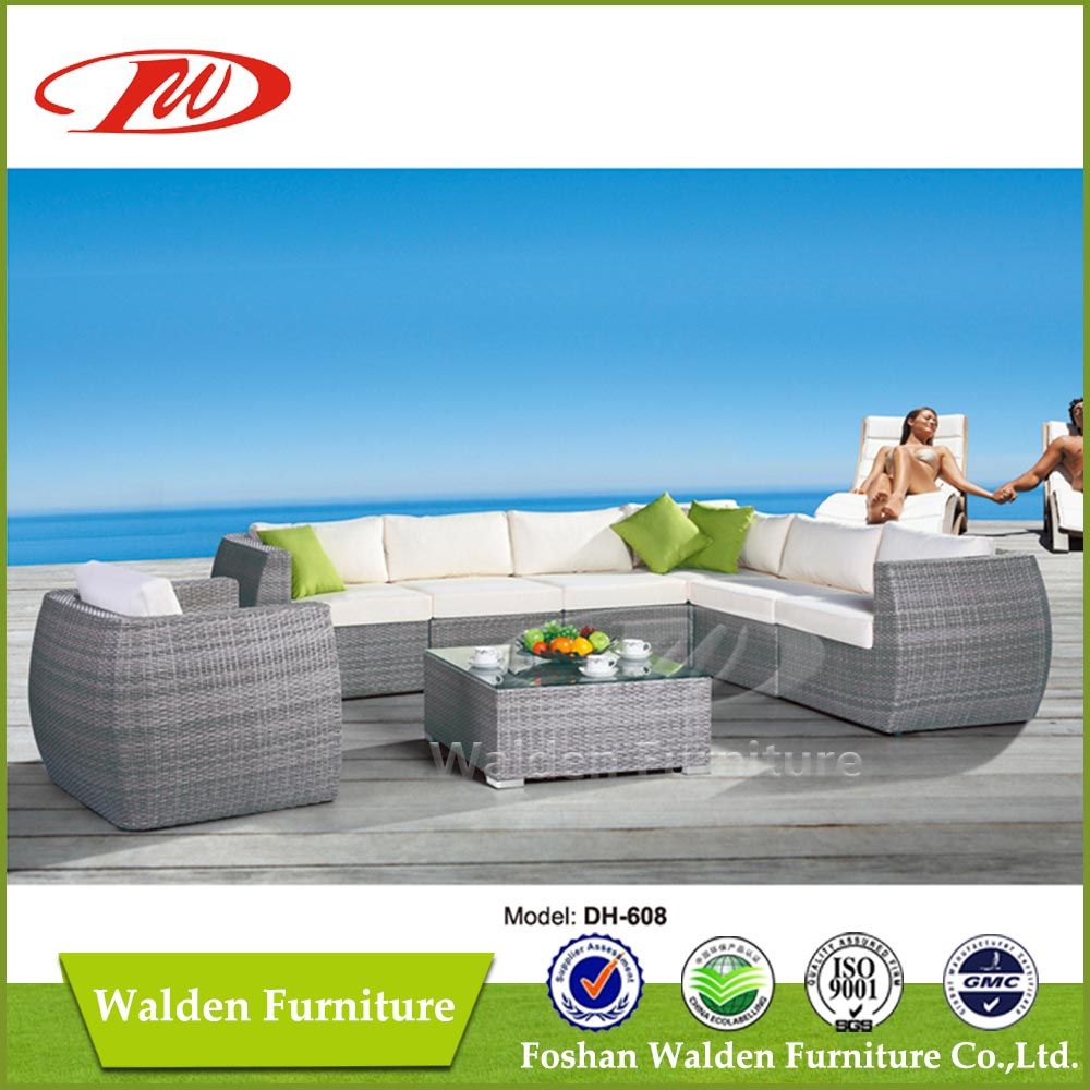 Rattan Sofa Bed, Gorgeous Patio Sofa (DH-608)