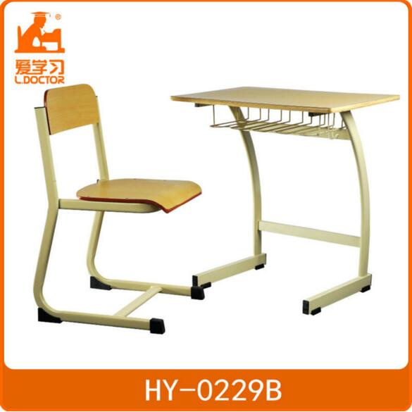 Elementary School Table with Chairs in Classroom