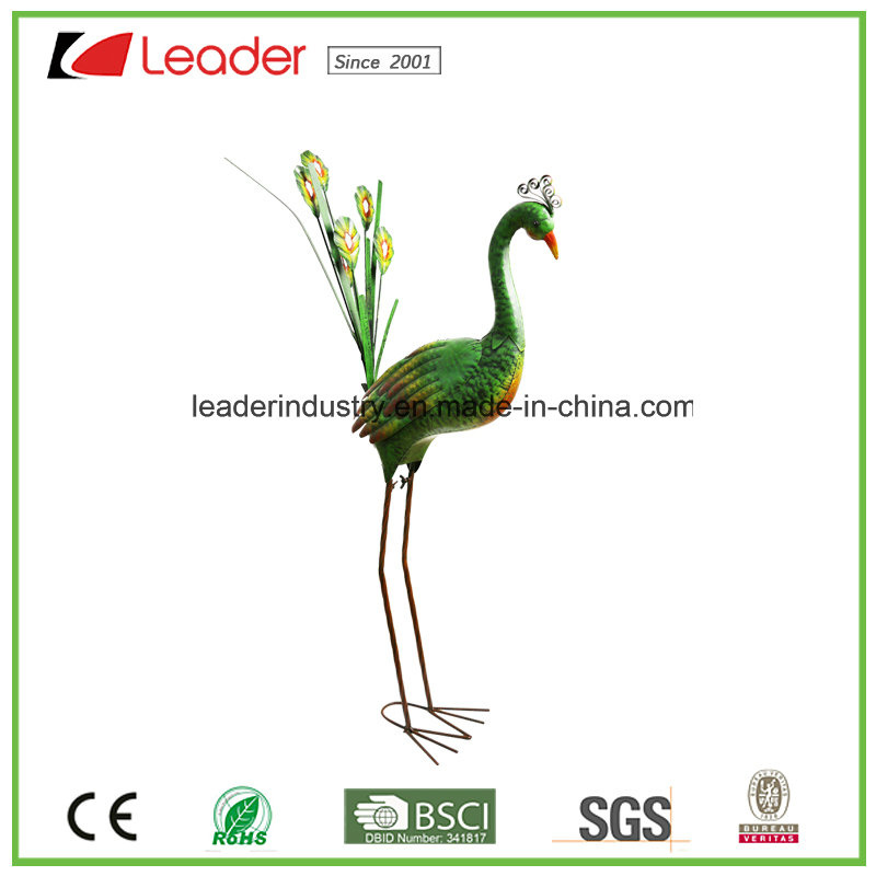 Garden Metal Peacock Decorative Figurine for Indoor and Outdoor Decoration