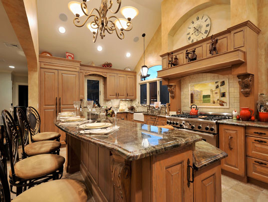 Luxury Solid Wood Kitchen Cabinet with Simple Design