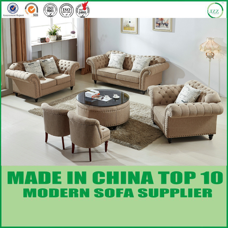 Nordic Luxury Design Tufted Fabric Sofa
