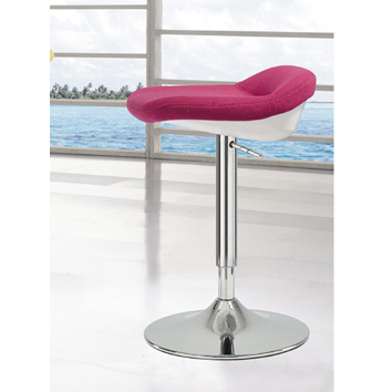 Modern Fabric Lifting Barstool Bar Chair with Metal Base