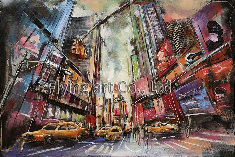Abstract Hiome Decor Oil Painting 3D for City