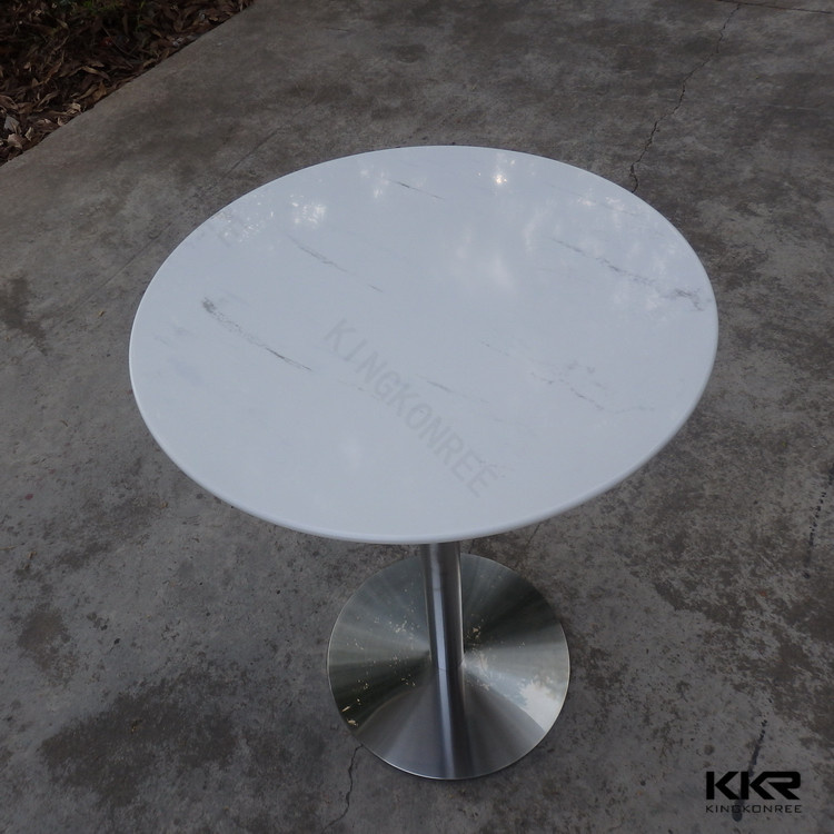 60cm Round Solid Surface Dining Room Furniture Table (T171128)