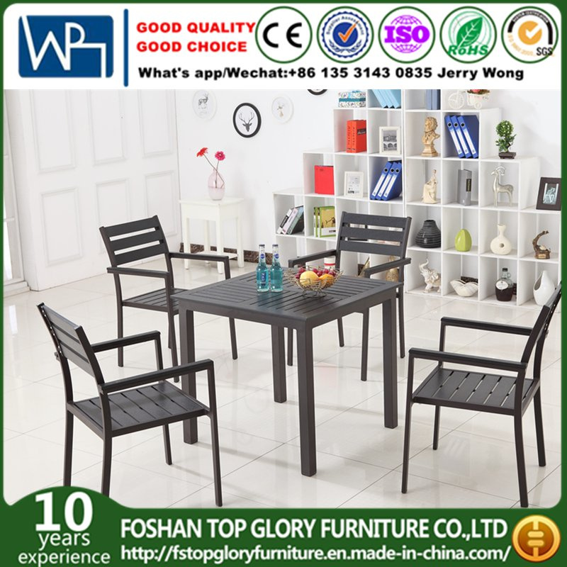 All Aluminum Tube Outdoor Furniture Garden Dining Table Sets (TG-6202)