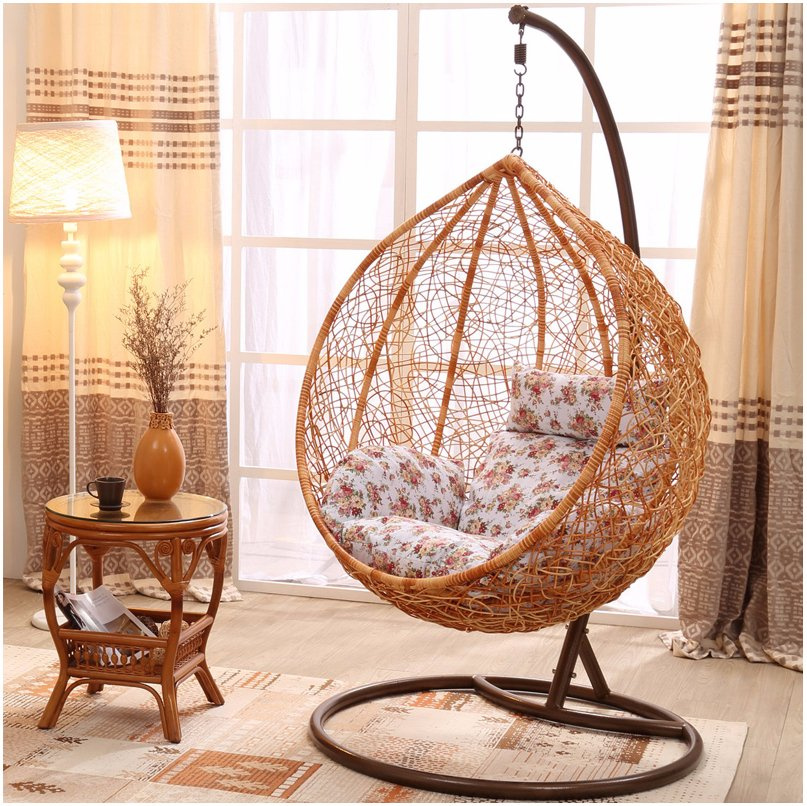 Modern Patio Garden Outdoor Home Hotel Office Leisure Dia5mm Wicker Hanging Chair (J808)