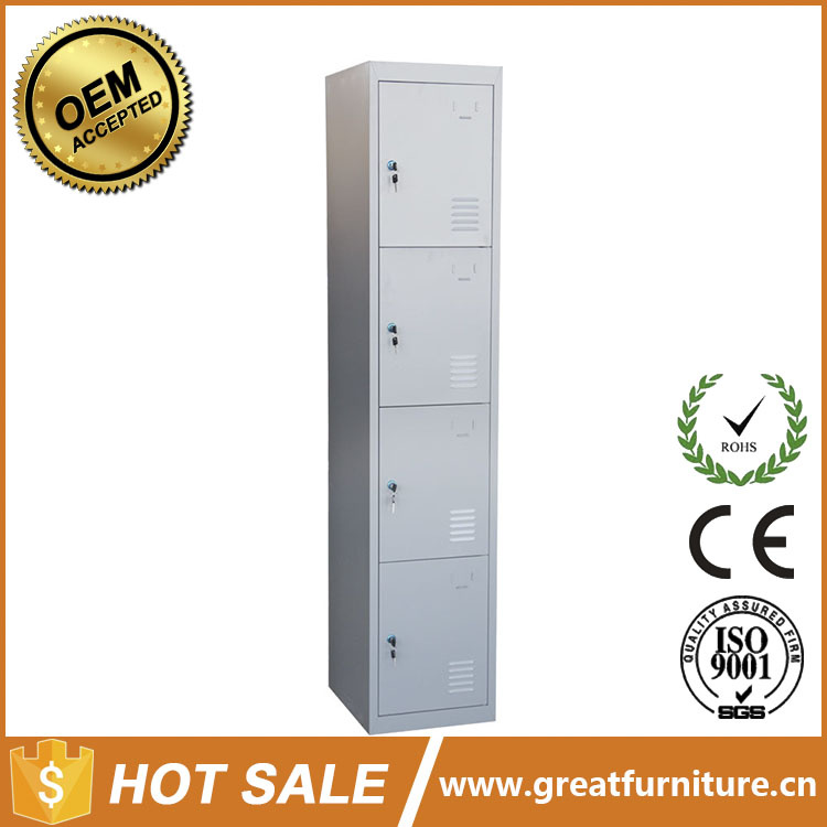 4-Door Changing Room Furniture Steel Clothes Cabinet Metal Locker