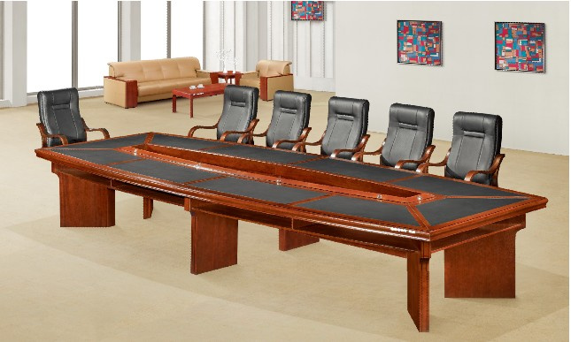 Boardroom Meeting Room Antique Big Long Conference Desk