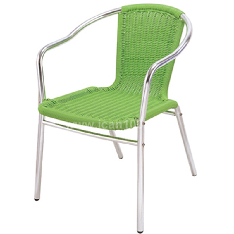 French Style Outdoor Aluminum Wicker Dining Chairs (DC-06202)