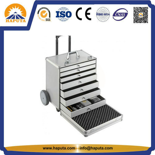 Aluminum Flight Shipping Tool Chest with Big Wheels (HNP-3001)