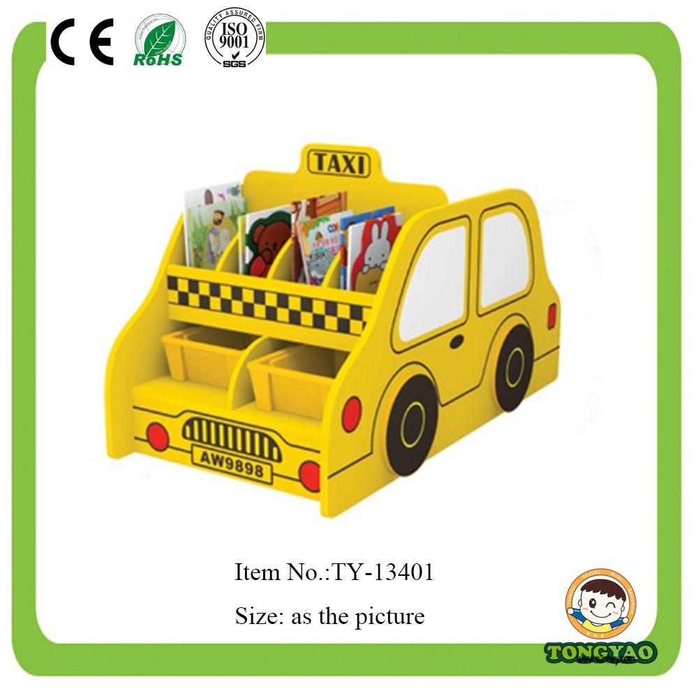 High Quality Wooden Children Bookshelf School Furniture