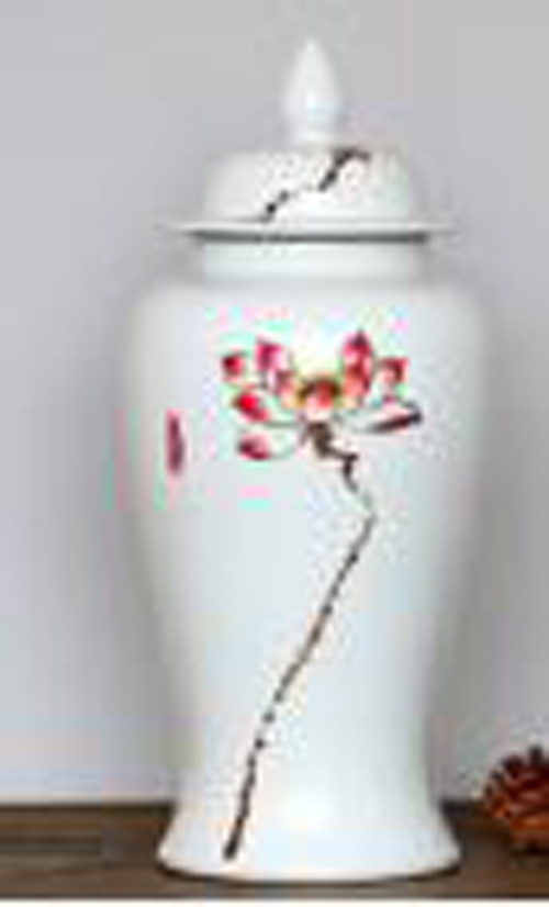 Chinese Antique Porcelain Pot with Lid