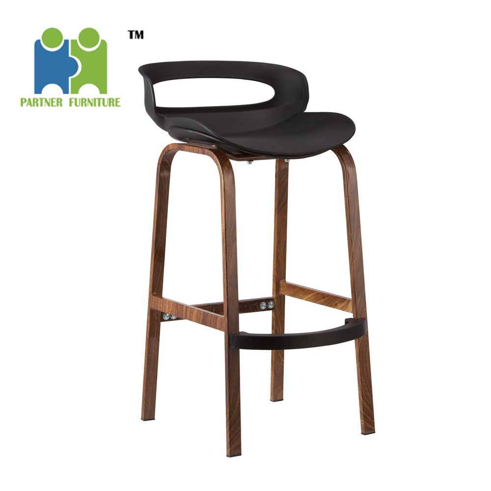 (DAHLIA) Iron Power Coating Frame PP Plastic Bar Stool