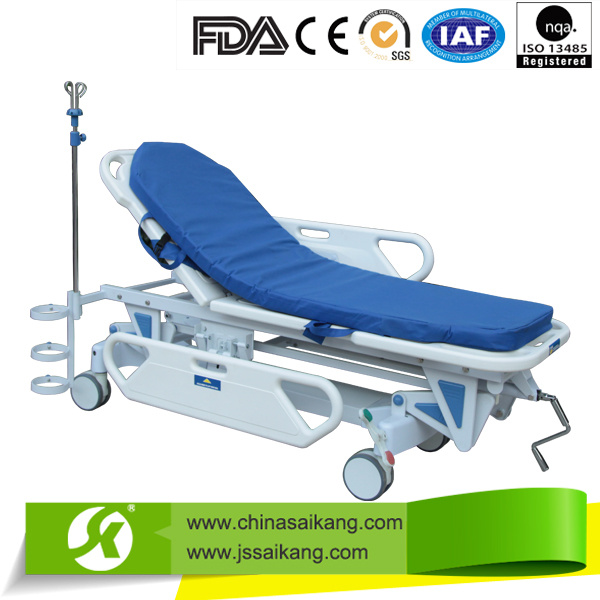 Skb041-1 Metal Workstation Hospital Emergency Patient Trolley