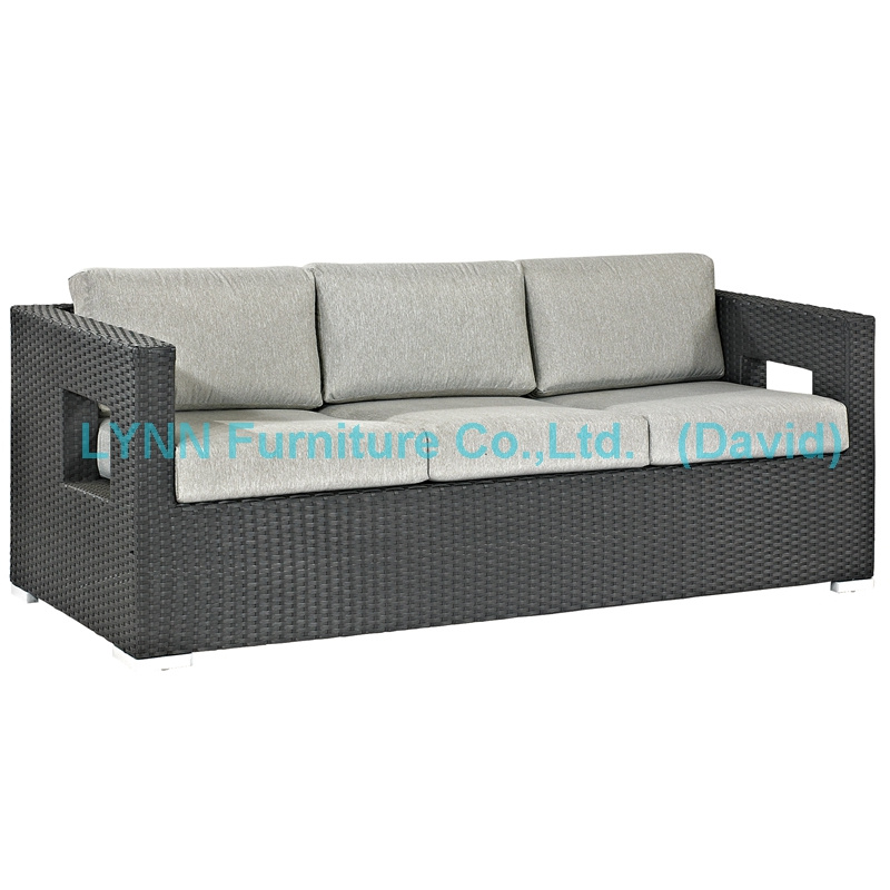Patio Sofa 3 Seater Waterproof Rattan Sofa