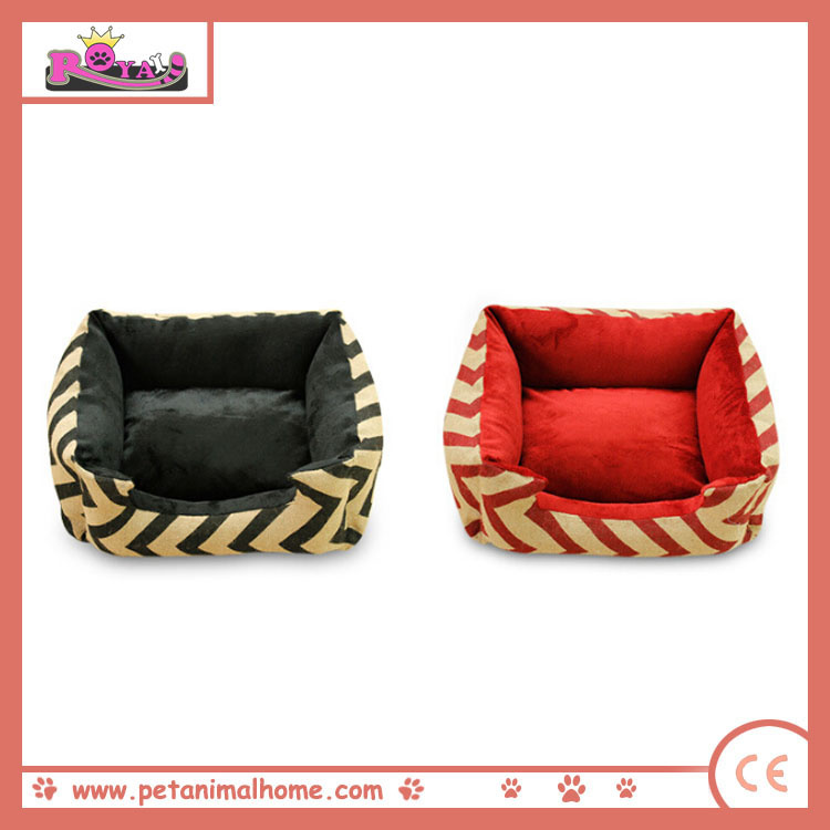 Pet Bed in Red and Black