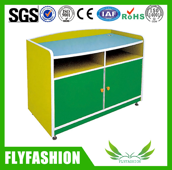 Daycare Furniture Wooden Kids Storage Cabinet for Kindergarten (SF-110C)