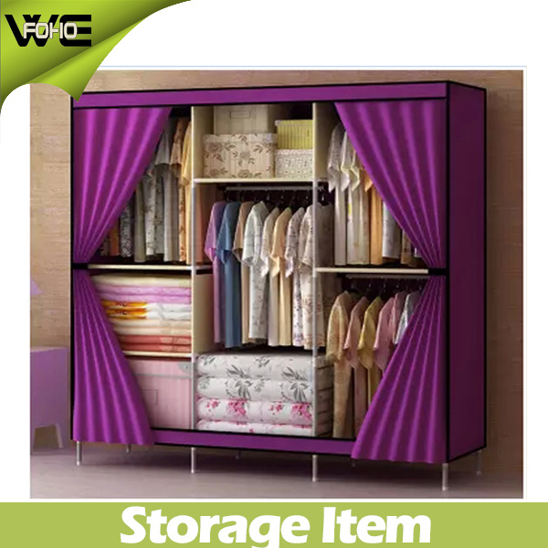 Home Furniture Beautiful Utility Nonwoven Wardrobe Armoire Closet