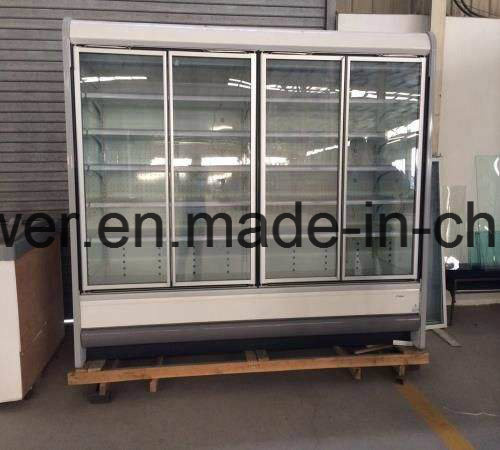 Refrigerated Supermarket Fruit Display Cabinet for Meat and Dairy