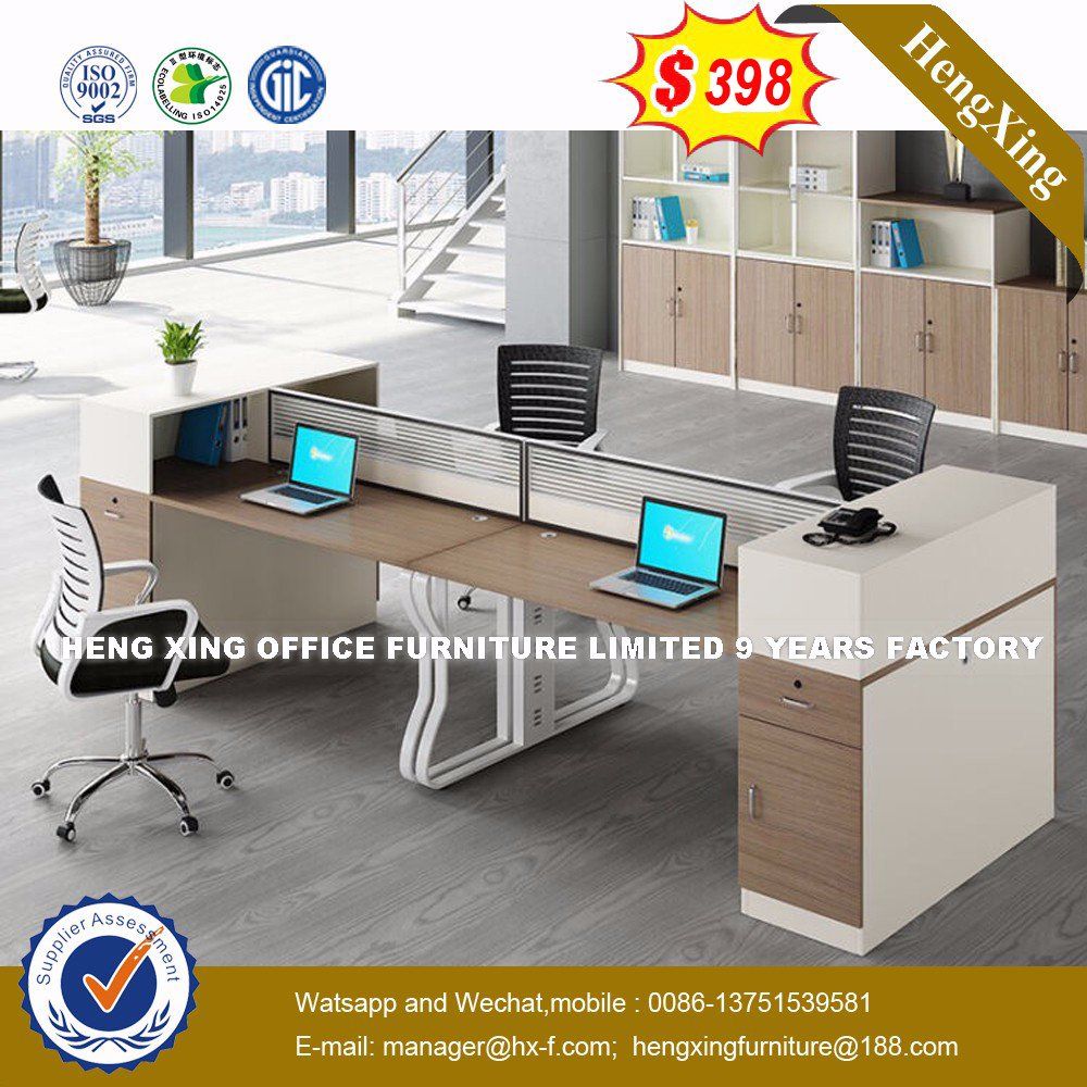 Ready Made 3 Drawers Typle Red Color Office Workstation (HX-8N0191)